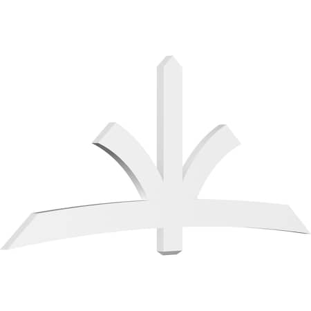 Ekena Millwork Davenport Architectural Grade PVC Gable Bracket, 96"W x 40"H x 2"D x 6"F, 10/12 Pitch GBP096X40X0206DAV00